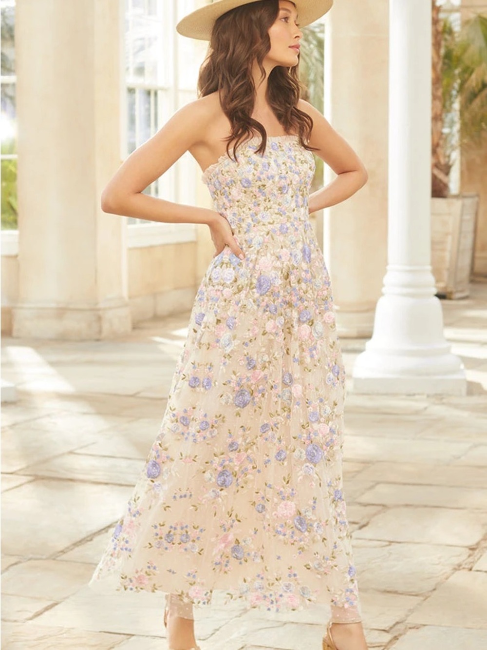 Needle & Thread Strapless Dress
